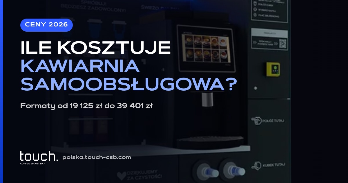 Ile kosztuje otwarcie kawiarni samoobsługowej? Ceny formatów 2026