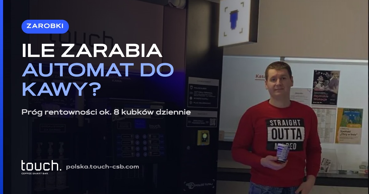 Ile zarabia automat do kawy? Realne liczby i próg rentowności