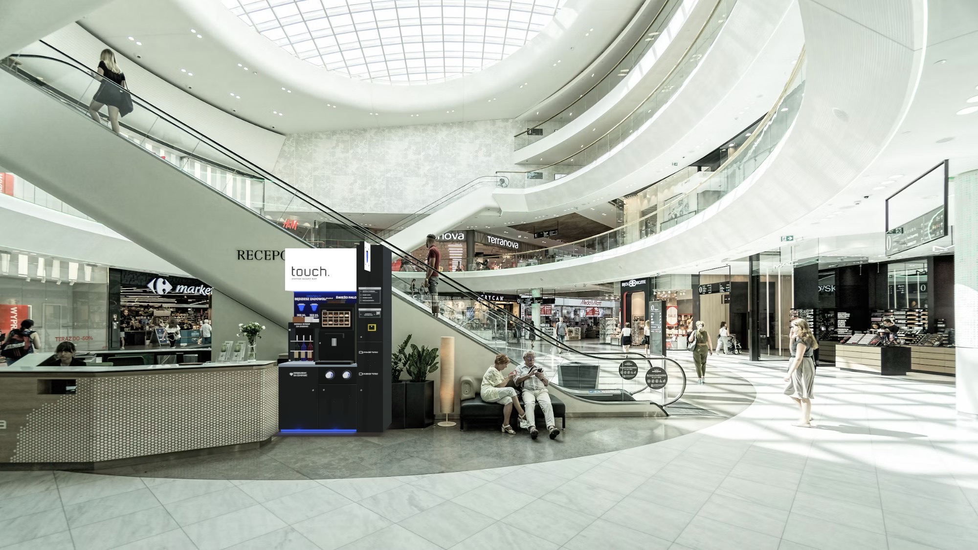 Centrum handlowe: kawiarnia touch w takim miejscu